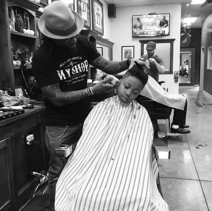 Today Patrick Mahomes said he will be flying his barber DeJaun Bonds, owner  of Purple Label Barbershop in Overland Park, Kansas to Miami, FL, to  continue his tradition of getting a haircut