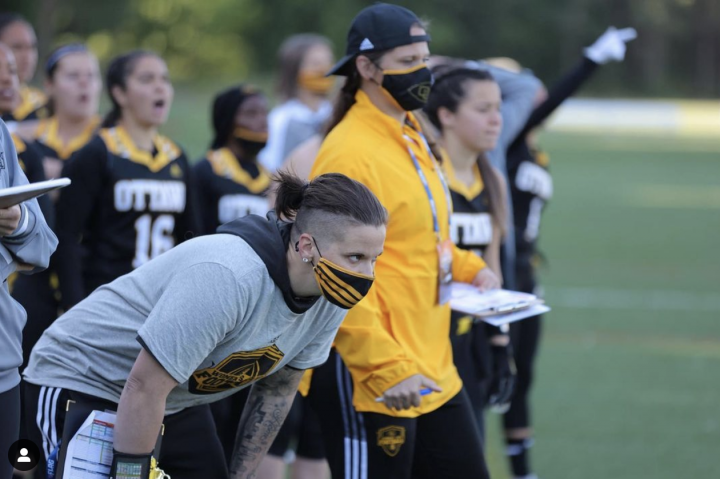 Katie Sowers Coaching Ottawa University