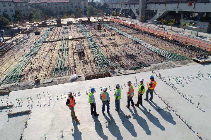 employees on a construction site