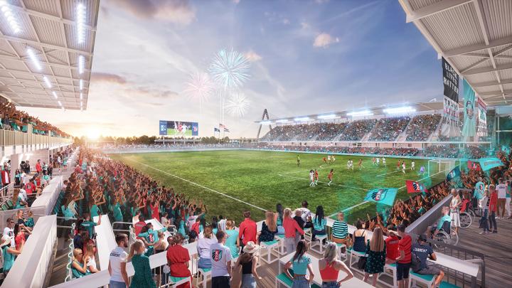 KC Current Stadium View Inside