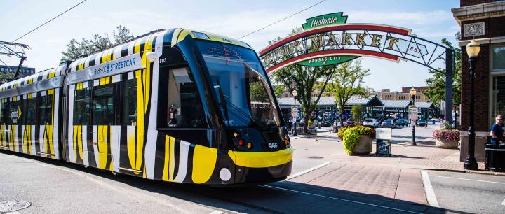 KC Streetcar at River Market