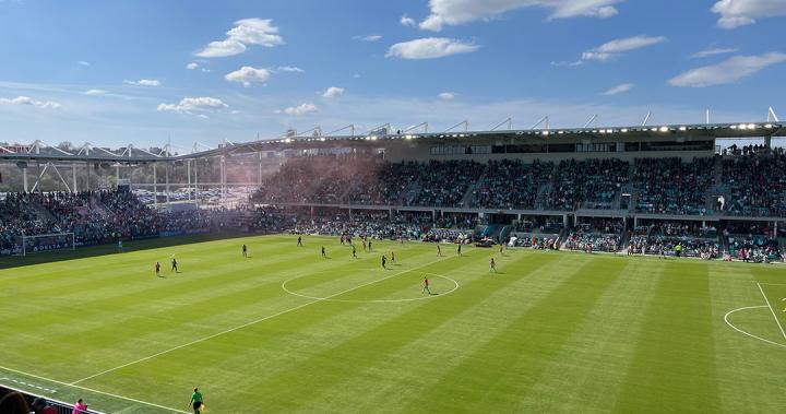 CPKC Stadium pitch on a sunny day