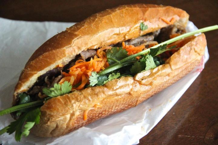Vietnamese Bahn mi sandwich