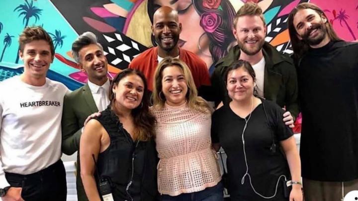 Deanna Munoz with Queer Eye Group