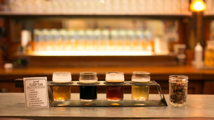 Flight of beers