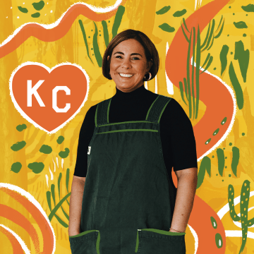 Marissa Gencarelli and a KC Heart